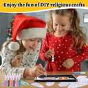 AmazingSpark 12 Set Easter Sunday Crafts Religious Sand Art Kits for Kid Christian Coloring Craft Sand Painting Catholic Church Window for Sunday VBS Supplies DIY Activities Gifts(Elegant Pattern)