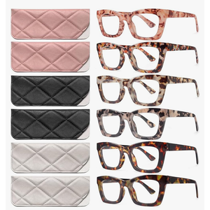 CCVOO 6 Pack Oprah Reading Glasses for Women, Eyeglasses, Blue Light Readers for Women, Computer Eye Glasses, Cheaters, +1.75