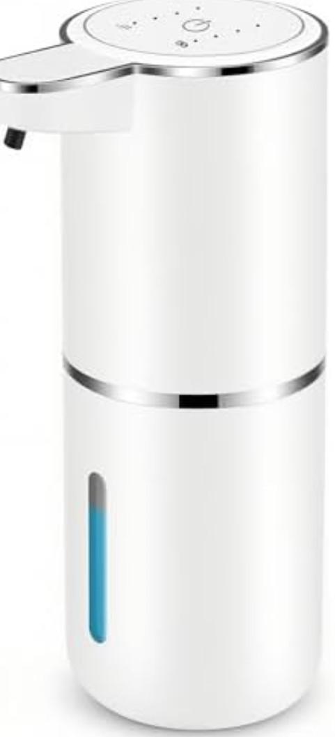 Automatic Soap Dispensers,12.8oz/380ml USB Touchless Automatic Foaming Soap Dispenser,Rechargeabled Wall Mounted Smart Soap Dispenser for Bathroom Kitchen Dish Soap