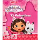 Pack of 3 Netflix DreamWorks Gabby's Dollhouse Valentine's Scratch Heart Seals. 