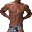 Speedo Mens Swimsuit Brief Eco Flex 2 Outseam Beachstar (Whale Whale Anthracite), Size  32