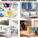 MUKAI File Box Organizer, Hanging Folder Storage Boxes, File Folder Organizer with Slide, Filing Crate Bin Holder with Letter-size File Holder Filing Box for Office, Home, Decor (1) (Standard (1 Count))