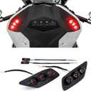 Motorcycle Rear Turn Signals LED Indicator Light Flasher For BMW S1000RR 2020-2022 Motorcycle Turning Signals Blinker Tail Light Replacement (Red)