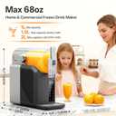 Slushie Machine, 2L/68oz Slushy Machine for Home & Party, 6 Presets Frozen Drink Maker with SelfCleaning & LED Display, No Ice Needed, Ideal for Margaritas, Frapps, Milkshakes (EXP 12/31/36)