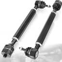 Heavy Duty Tie Rod Ends Kit - 0-6" Adjustable, 3X Reinforced Steel, Lower Tie Rod Kit for 2001-2010 Chevy Silverado GMC Sierra 2500HD 3500HD 4WD, for Off-Road Enthusiasts & Heavy-Duty Truck Owners