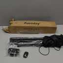 Aureday Phone Tripod, 92" Cell Phone Stand with 15" Gooseneck, Remote and Phone Holder, Overhead & Selfie Stick for Recording/Watching/Vlog, Compatible with iPhone Android (Black)