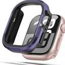 Matte Metal Case Fit for Apple Watch Series 10/11 42mm Case, [Matte Aluminum Bezel] + [Soft TPU Bumper] Max Anti-Scratch & Military-Grade Protective Cover for iWatch s10/s11 Accessories 42mm, Purple