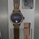 KEEPONFIT Smart Watches for Women Android/iPhone, IP68 Waterproof Fitness Tracker with Bluetooth Calls(Answer&Make), Activity Pedometer/Heart Rate/SpO2 Monitor/100+ Sports Model (Gold Pink)