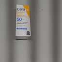 CeraVe 100% Mineral Sunscreen SPF 50, Face sunscreen With Zinc Oxide & Titanium Dioxide, Hyaluronic Acid + Niacinamide + Ceramides, Oil Free, Travel Size 2.5 oz