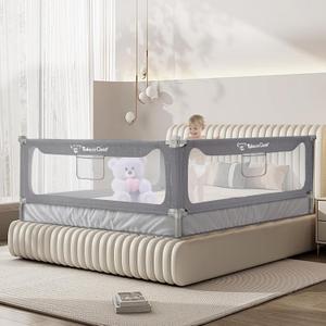 G TALECO GEAR Bed Rail for Toddlers, Stable Protective Bed Side Rails, Baby Bedrail Guard for Twin Full Queen & King Size Bed (70.8 Inch, 1 Piece)