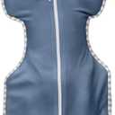 Love to Dream Swaddle UP, Baby Sleep Sack, Self-Soothing Swaddles for Newborns, Improves Sleep, Snug Fit Helps Calm Startle Reflex, New Born Essentials for Baby, 8-13lb, Denim