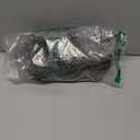 EverFoams Womens Fuzzy Open-toe Slippers Soft Comfy Memory Foam Indoor House Shoes (9-10, Cool Gray)