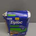 Ziploc Sandwich and Snack Bags with EasyGuide Texture, Plastic Storage Bags with Grip 'n Seal Technology, 270 Bags Total
