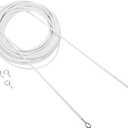 1set Window Curtain Hanging Wire Wire with Screw for Easy Installation for Curtains Projects and Home Decorations