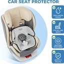 Piddle Pad Car Seat Protector,Waterproof Toddler Potty Training Pad for Car Seats & Strollers,Non-Slip, Leak-Proof & Washable Fits All Seats for Ages 6 Months to 4 Years-2 Pack (Grey)