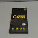 Lamicall Screen Protector for iPhone 15 Pro Max - [No White Edge] 2Pack, with Easy Mount Frame, Screen Protective Film, Anti-Fingerprint Protective Tempered Glass, Anti-Scratch, 9H