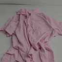 Zeagoo Women Linen Button Down Shirt Rolled Cuffed Short Sleeve Blouse Ladies Summer Casual V Neck Beach Cotton Tops XXL