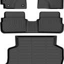GINOWY-Floor Mats & Cargo Liner Set for Toyota Corolla 2009-2013, All Weather Mats Cargo Trunk Mat Waterproof Car Mats for Toyota Corolla Accessories Custom Fit
