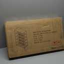 HOMEFORT Shoe Rack 6-Tier, Shoe Storage Shelf, Industrial Shoe Tower, Narrow Shoe Organizer for Closet Entryway, Small Shoe Rack Table with Durable Metal Shelves, Rustic Brown (6-Tier (11.8"D x 23.23"W x 40.55"H))