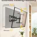 monTEK Ultra Slim TV Wall Mount for 43-90 Inch TVs | 1.1" Thin Low Profile Full Motion Bracket | Dual Swivel Articulating Arms with Tilt | Max VESA 600x400mm | Holds 132lbs | Fits 16"/18" Studs