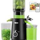 Cold Press Juicer, ECOSELF 4.35" Large Feed Chute for Family Needs, Professional Juicer Machines For Whole Fruits & Vegetables, Self Feeding Effortless for Batch Juicing