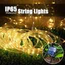 LairtPOW Solar Rope Light 3 Pack 39 FT 100 LEDs IP65 Waterproof Outdoor LED ‎Solar Outdoor Lights for Party Garden Yard Home Wedding Christmas Halloween Holiday Tree Decoration Lighting(3 Pack)