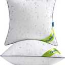 MIULEE 18x18 Outdoor Pillows, Pack of 2 Water Resistant Waterproof Pillow Inserts Decorative Stuffer for Sofa Couch Patio and Garden