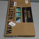 Ergonomic Wave Wrist Rest with Keyboard Stand, Cushioned Palm Rest, Comfortable Integrated Memory Foam for Natural Typing and Relieve Wrist Pain, Green Gold Marble