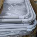 10 Pack White Plastic Folding Chairs, Indoor Outdoor Heavy-Duty Stackable Seats with Steel Frame, 350 lbs Capacity Portable Commercial Foldable Chairs for Party Events Wedding Dining Picnic Office