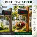 Wrought Iron Mailbox Bracket, Decorative Wall Mounted