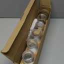 THYGIFTREE Plant Propagation Stations with Metal Stand, Tabletop Plant Terrarium for Propagating Hydroponic, Retro Glass Planter Flower Vase Home Kitchen Office Decor Gifts, 5 Jars (Black  5 Tray)