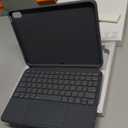 Case with Keyboard for iPad 10th Generation & 11th (A16, 2025): Bluetooth Wireless Detachable Magnetic Stand Rechargeable Keyboard with Folio Slim Compact Removable Cover with Trackpad, White Backlit