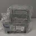 Deco Brothers Over Cabinet Door Organizer, Silver, 2 Pack