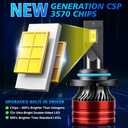 Light Bulbs Compatible for 2007-2014 Toyota Camry 9005 High Beam Fog Lights Combo Pack 800% Brightness with Cooling Fan Plug N Play Pack of 2
