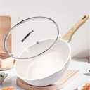 12 InchTempered Glass Lid, Cooking Pot Lid with Stainless Steel Handle for Pots,Pans and Skillets (12 Inch)