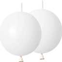 White Link Balloons 12 Inch 120 Pcs Latex Quick Linking Balloon for Birthday Wedding Party Festival Decorations