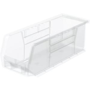 Akro-Mils 30224 AkroBins Plastic Storage Bins, 11"x 4"x 4", Clear, 12-Pack