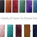 SUANPOT Compatible with iPhone 16 Pro Max 6.9" Wallet case with RFID Blocking Credit Card Holder,Flip Book PU Leather Protective Cover Women Men for Apple 16 Pro Max Phone case Light Brown