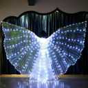 Ragyzity LED Isis Wings Light Up Wings Glow Light Up Belly Dance Costumes, Led Butterfly Wings for Halloween Christmas