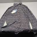 Robert Graham Men’s Vargas Long Sleeve Knit Button Down Shirt, Size Small