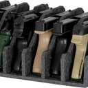 Pistol Rack for Gun Safe, Handgun Rack Pistol Stand Holder, Gun Cabinet Accessories Storage Organizer, Soft Felt, Scratch Resistance, Anti-Slip Revolver Firearm Stand Display Holder