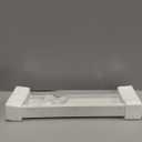 Giftgarden 24 Inch White Floating Shelves for Wall Mount, Modern Wood Wall Shelf Ledge for Bathroom Bedroom Living Room Kitchen Nursery Storage, Set of 2 Different Sizes