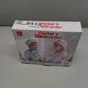 Lehoo Castle Doctor Costume for Kids, Doctor Dress Up and Play Set 8 PCS with Stethoscope, Role Play Costume for Toddlers 4-6 (Green)