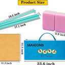 American Mahjong Set Pink 166 Mahjong Tile Set 1.2-inch American Mahjong Tile Set Equipped with Mahjong Racks with Pushers Mahjong Table Mat Mahjong Set Storage Bag