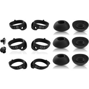 6 Pairs Replacement Ear Tips for Bose QuietComfort Ultra Earbuds (2023) & Bose QuietComfort Earbuds II (2022) - Anti-Slip Silicone Wingtip Covers Eartip-Black
