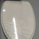 Elongated Toilet Seat, Oblong 18.5", Slow Close, Almond/Bone