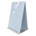 Flipside Products 35.5"x 23" Double- Sided Corrugated Plastic Dry Erase Marquee Easel, Signboard, Indoor Outdoor, Sidewalk Curb Sign, White