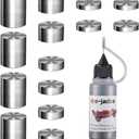 Pinewood Weights Car Kit-Derby Car Tungsten Weights 3.25OZ 14 Pieces 4 Sizes&0.5OZ Graphite Powder Lubricant- Cylindrical Weights-Graphite Lubricant for Derby Car Pine Derby Car Wheels Axles Speed