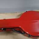 Crossrock Case - Fiberglass Banjo Case - Fits 11~12.5 inches Openback Styles - Padded Straps, Interior Compartment, Fixed & Removable Padding - Includes TSA Lock - Red