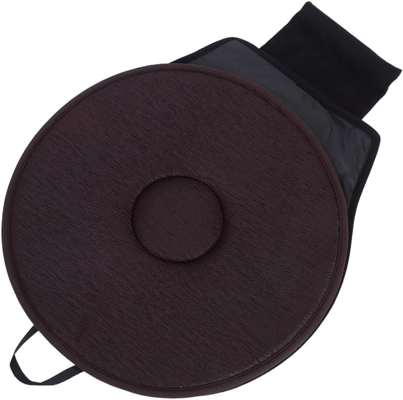 OUNONA 360 Degree Rotating Car Seat Cushion Swivel Seat, 42x37x3cm